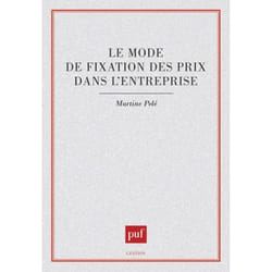 ISBN Le mode de fixation des prix dans l'entreprise livre Économie Français