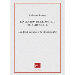 ISBN L'invention de l'économie au XVIIIe siècle