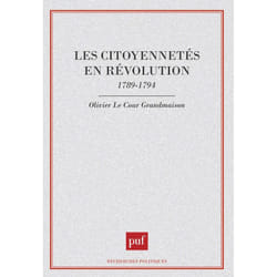 ISBN Les citoyennetés en révolution, 1789-1794 livre Loi Français