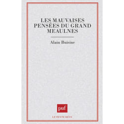 ISBN Les mauvaises pensées du Grand Meaulnes livre Littérature Français