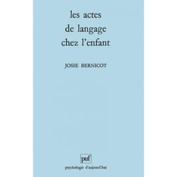 ISBN Les actes de langage chez l'enfant livre Psychologie Français