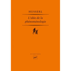ISBN L'idée de la phénoménologie livre philosophie Français
