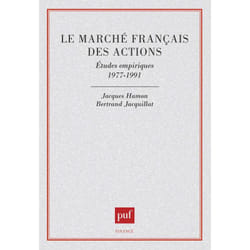 ISBN Le marché français des actions livre Économie