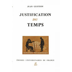ISBN Justification du temps livre philosophie Français