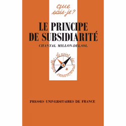 ISBN Le principe de subsidiarité, politique, Français, 128 pages