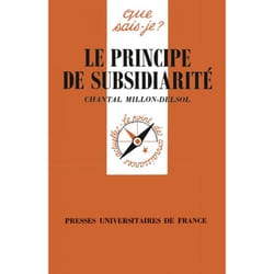 Le principe de subsidiarité