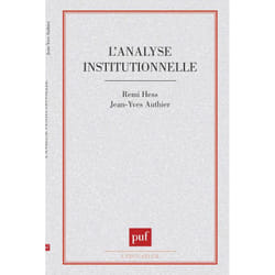 ISBN L'analyse institutionnelle livre Education Français