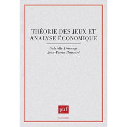 ISBN Théorie des jeux et analyse économique livre Économie Français