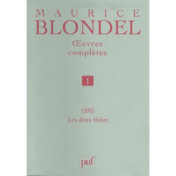 ISBN Œuvres complètes. Tome 1 - 1893. 2 thèses livre philosophie Français