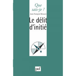 Le délit d'initié