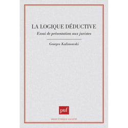 ISBN La Logique déductive livre Loi Français