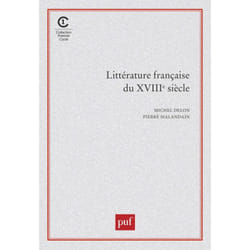 ISBN La littérature française du XVIIIe siècle