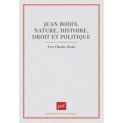 ISBN Jean Bodin : nature, histoire, droit et politique livre philosophie Français
