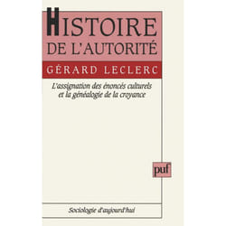 ISBN Histoire de l'autorité livre Education Français