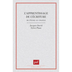 ISBN L'apprentissage de l'écriture de l'école au collège livre Education Français
