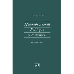 ISBN Hannah Arendt. politique et evenement livre philosophie Français