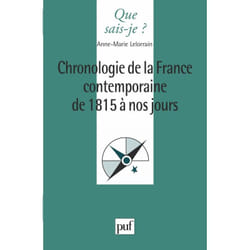 Chronologie de la France contemporaine de 1815 à nos jours
