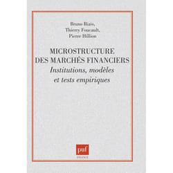 ISBN Microstructure des marchés financiers. institutions, modèles et tests empiriques livre Économie Français