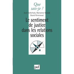 Le sentiment de justice dans les relations sociales