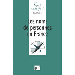 Les noms de personnes en France