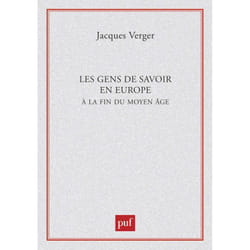 ISBN Les gens de savoir en Europe à la fin du Moyen Âge livre histoire Français