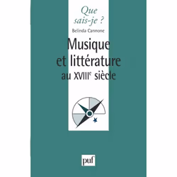 ISBN Musique et littérature au XVIIIe siècle, Littérature, Français, 128 pages