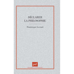 ISBN Déclarer la philosophie