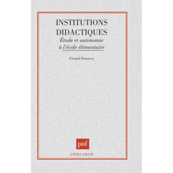 ISBN institutions didactiques livre Education Français