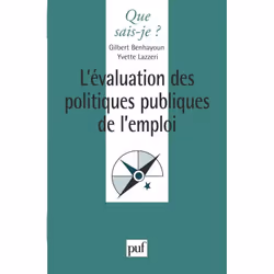 ISBN L'évaluation des politiques publiques de l'emploi, Français, 128 pages