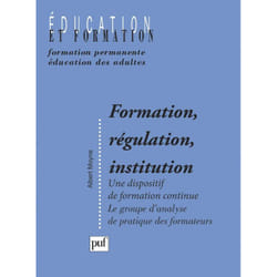 ISBN Formation, régulation, institution livre Education Français