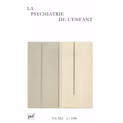 ISBN psychiatrie de l'enfant 1998, vol. 41 (2), Psychologie, Français, 320 pages