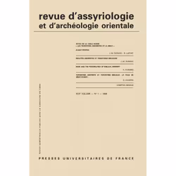 ISBN Rev. d'assyrio. et d'archéo. orient. 1998, vol. 92 (1), histoire, Français, 96 pages