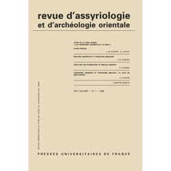 ISBN Rev. d'assyrio. et d'archéo. orient. 1998, vol. 92 (1) livre histoire Français