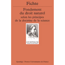 ISBN Fondement du droit naturel selon les principes de la doctrine de la science, philosophie, Français, 424 pages