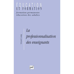 ISBN La professionnalisation des enseignants livre Education Français