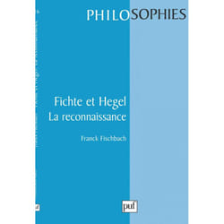 ISBN Fichte et Hegel. La reconnaissance. livre philosophie Français