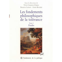 ISBN Les fondements philosophiques de la tolérance. Tome 1 livre philosophie Français