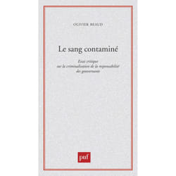 ISBN Le sang contaminé livre Loi Français