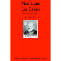 ISBN Les Essais. III livre philosophie Français