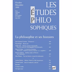 ISBN études philosophiques 1999, n° 4, philosophie, Français, 128 pages