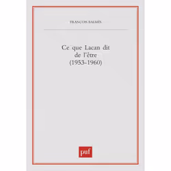 ISBN Ce que Lacan dit de l'être, philosophie, Français, 224 pages