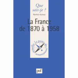 ISBN La France de 1870 à 1958, histoire, Français, 128 pages