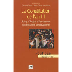 ISBN La constitution de l'an III livre Loi Français