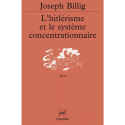 ISBN L'hitlérisme et le système concentrationnaire livre histoire Français
