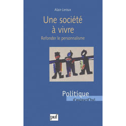 ISBN Une société à vivre livre philosophie Français