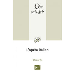 ISBN L'opéra italien livre histoire Français