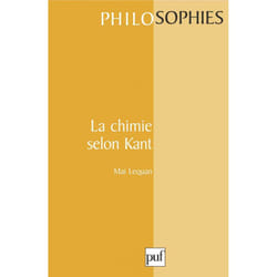 ISBN La chimie selon Kant livre philosophie Français