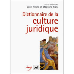 ISBN Dictionnaire de la culture juridique livre Loi Français