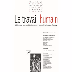 ISBN travail humain 2000, vol. 63 (3), Psychologie, Français, 96 pages