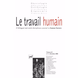 ISBN travail humain 2000, vol. 63 (4), Psychologie, Français, 104 pages
